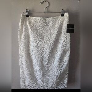 NWT! Liz Claiborne Fairy Garden Lace Pencil Skirt - Size 6